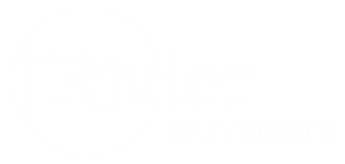 Rivier University Logo Image.